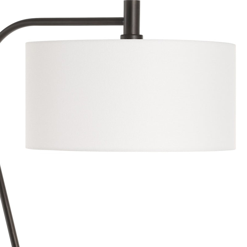 Uttermost Irwin 1 Light Curved Brass Floor Lamp