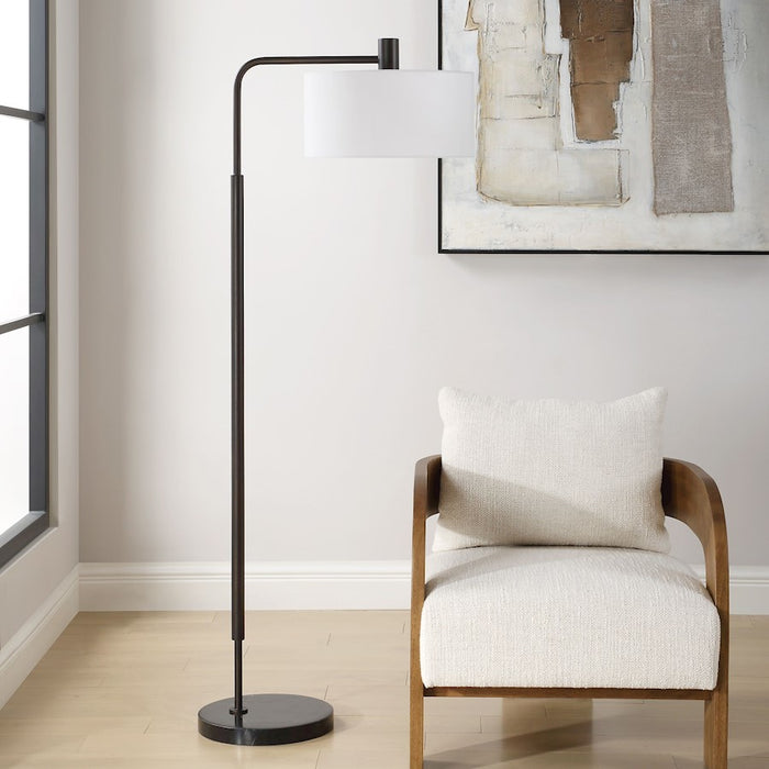 Uttermost Richie 1 Light Black Floor Lamp