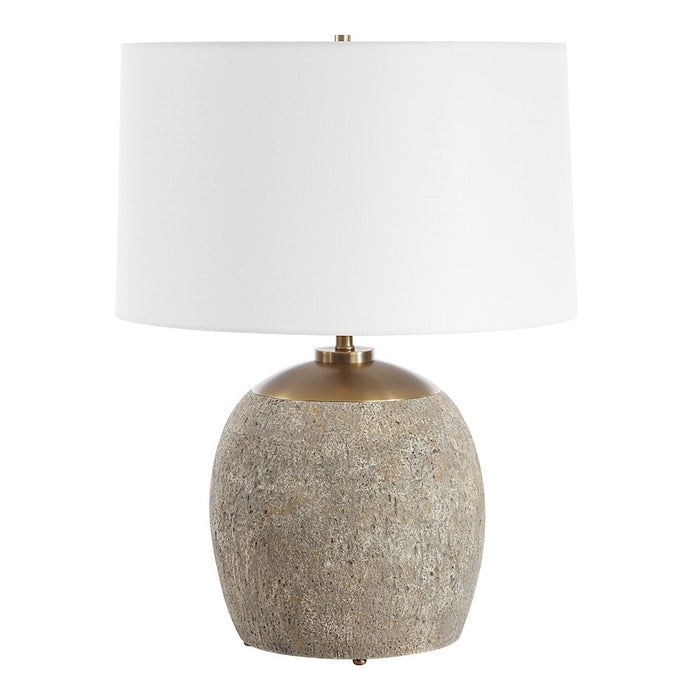 Uttermost Raylan 1 Light Table Lamp, Brown/Brass