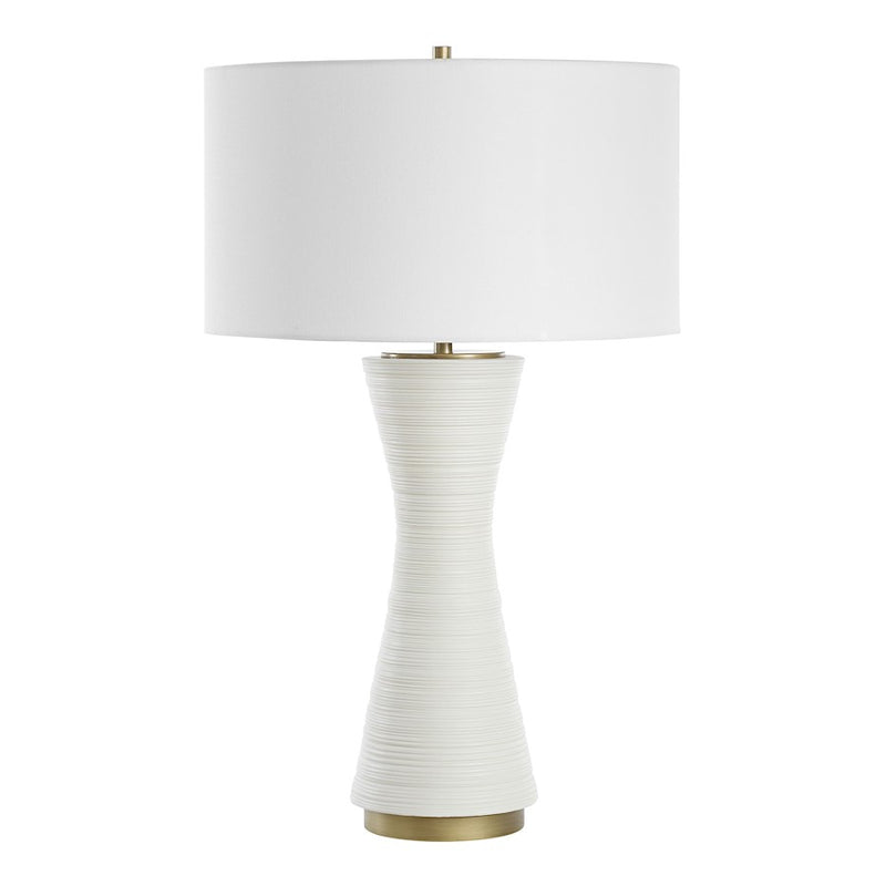 Uttermost Ridgeline 1 Light Matte White Table Lamp