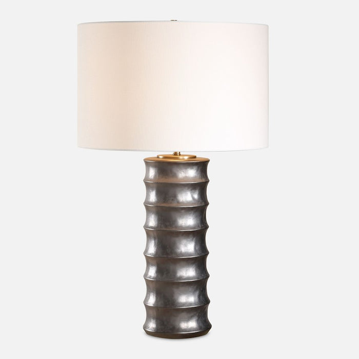 Uttermost Corvair 1 Light Scalloped Table Lamp, Bronze - 30488-1