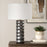 Uttermost Corvair 1 Light Scalloped Table Lamp, Bronze