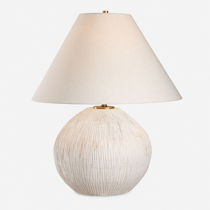 Uttermost Meryl 1 Light Aged White Table Lamp - 30490