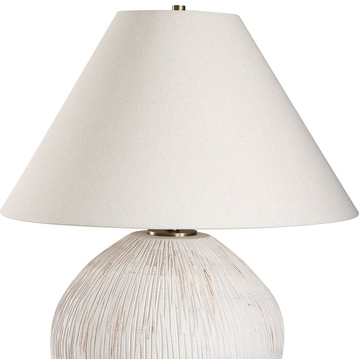Uttermost Meryl 1 Light Aged White Table Lamp