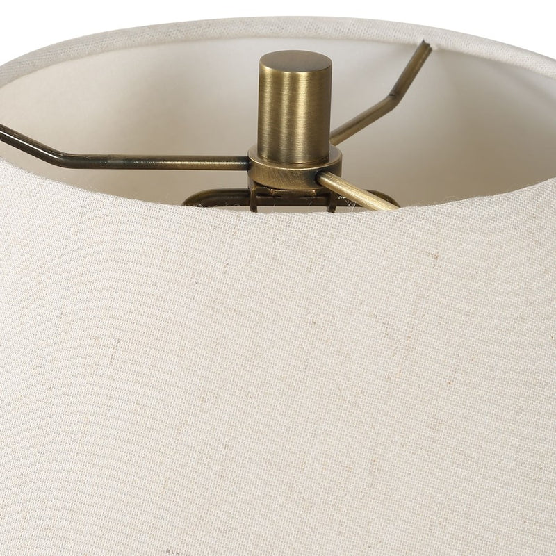 Uttermost Meryl 1 Light Aged White Table Lamp