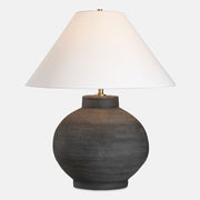 Uttermost Tramore 1 Light Rustic Charcoal Table Lamp - 30491