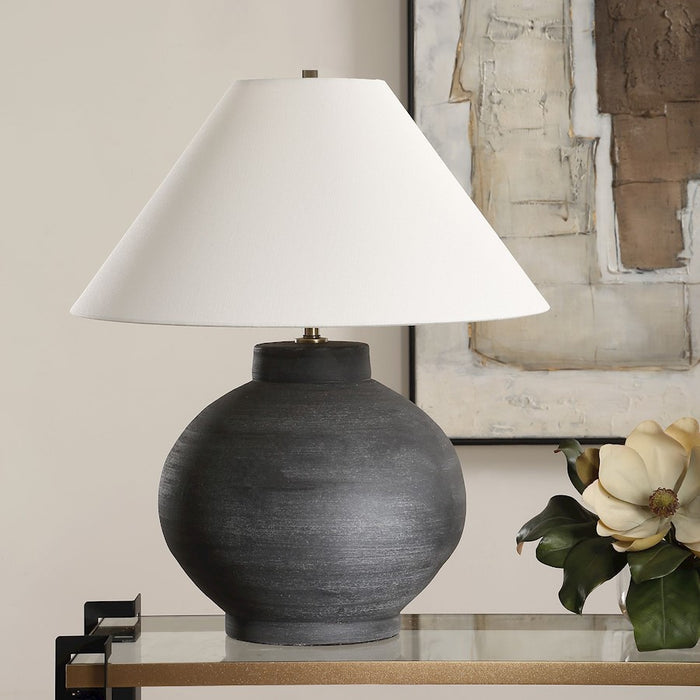 Uttermost Tramore 1 Light Rustic Charcoal Table Lamp