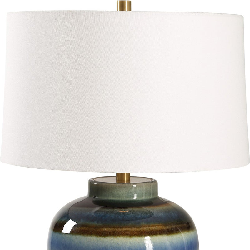 Uttermost Judarn 1 Light Blue Brown Table Lamp
