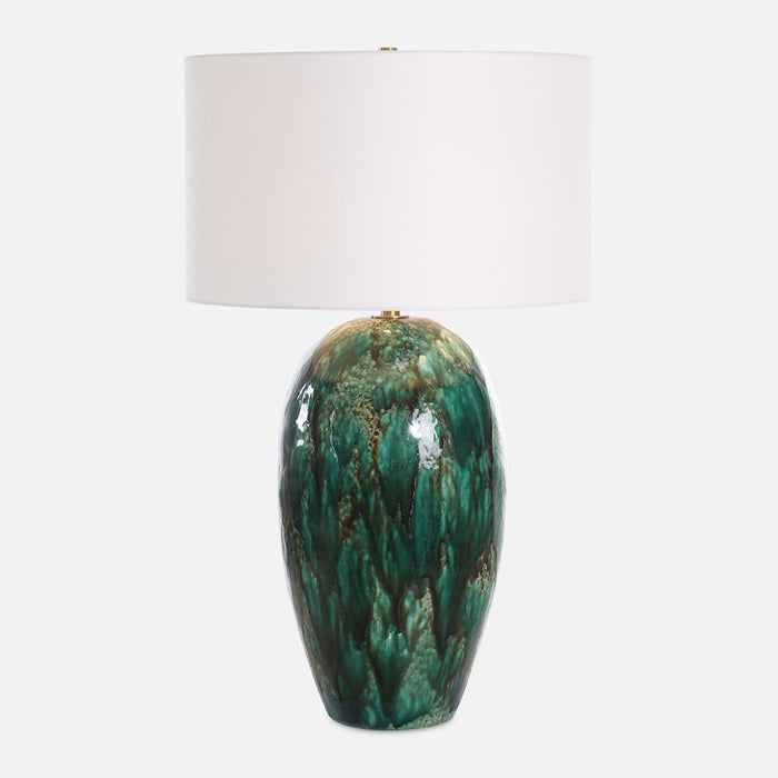 Uttermost Ceralene 1 Light Green Table Lamp - 30494