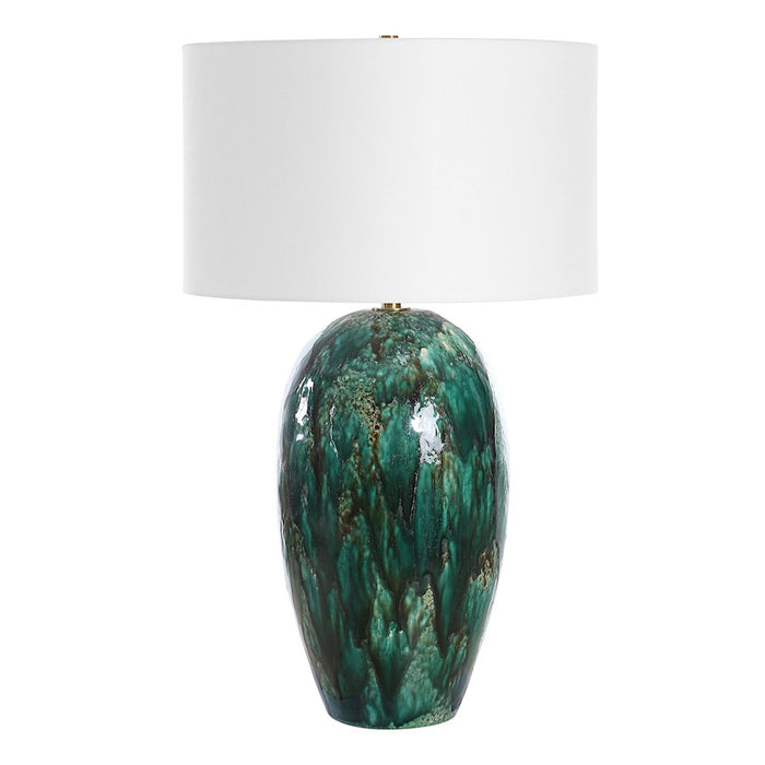 Uttermost Ceralene 1 Light Green Table Lamp
