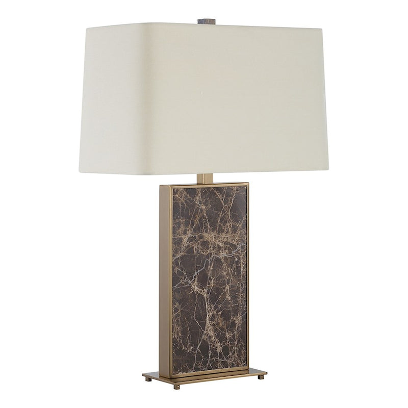 Uttermost Lafferty 1 Light Marble Table Lamp, Brown
