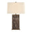 Uttermost Lafferty 1 Light Marble Table Lamp, Brown