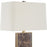 Uttermost Lafferty 1 Light Marble Table Lamp, Brown