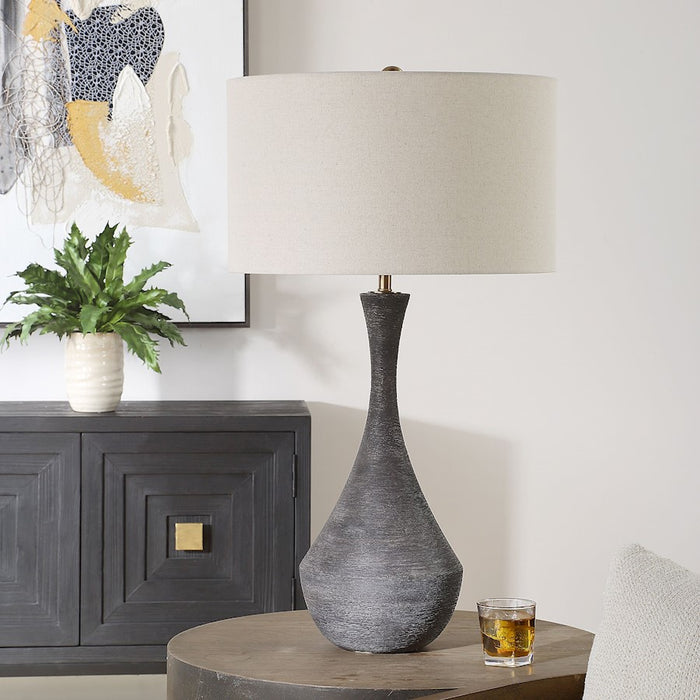 Uttermost Helston 1 Light Dark Charcoal Table Lamp