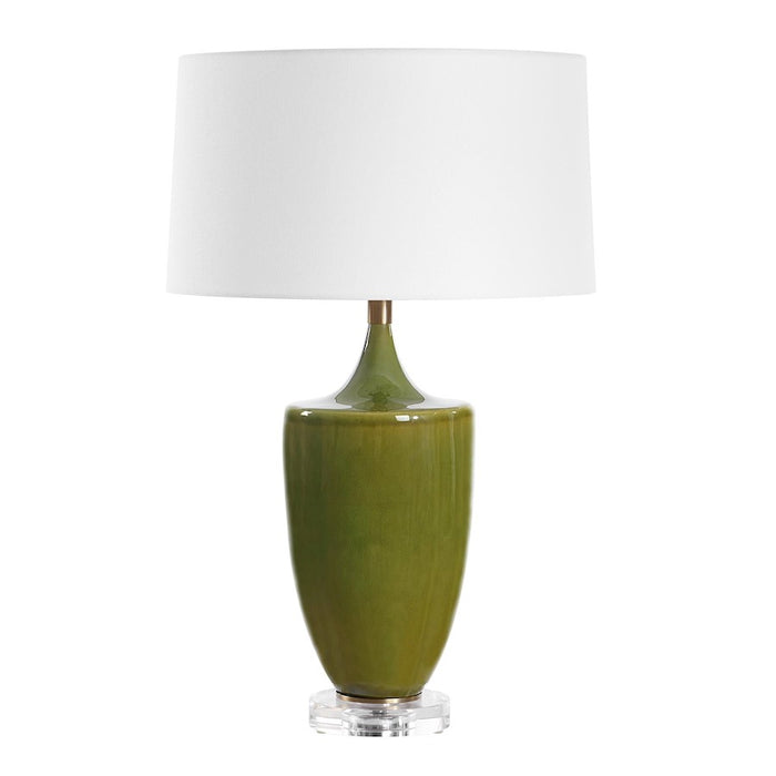Uttermost Adela 1 Light Moss Green Table Lamp