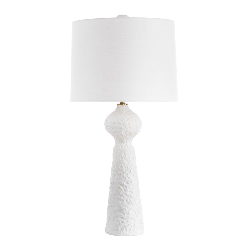 Uttermost Sonata 1 Light Textured White Table Lamp