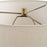 Uttermost Hemisphere 1 Light Travertine Table Lamp, Brass