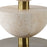 Uttermost Hemisphere 1 Light Travertine Table Lamp, Brass