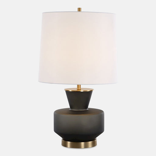 Uttermost Trentino 1 Light Black Table Lamp, Brass - 30519-1
