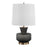 Uttermost Trentino 1 Light Black Table Lamp, Brass