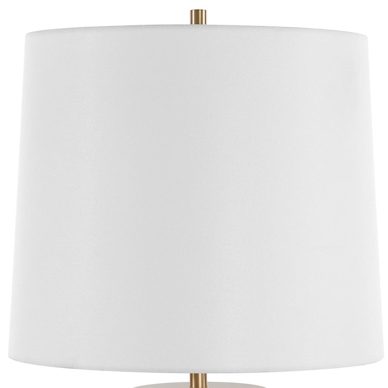 Uttermost Trentino 1 Light Black Table Lamp, Brass