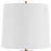 Uttermost Trentino 1 Light Black Table Lamp, Brass