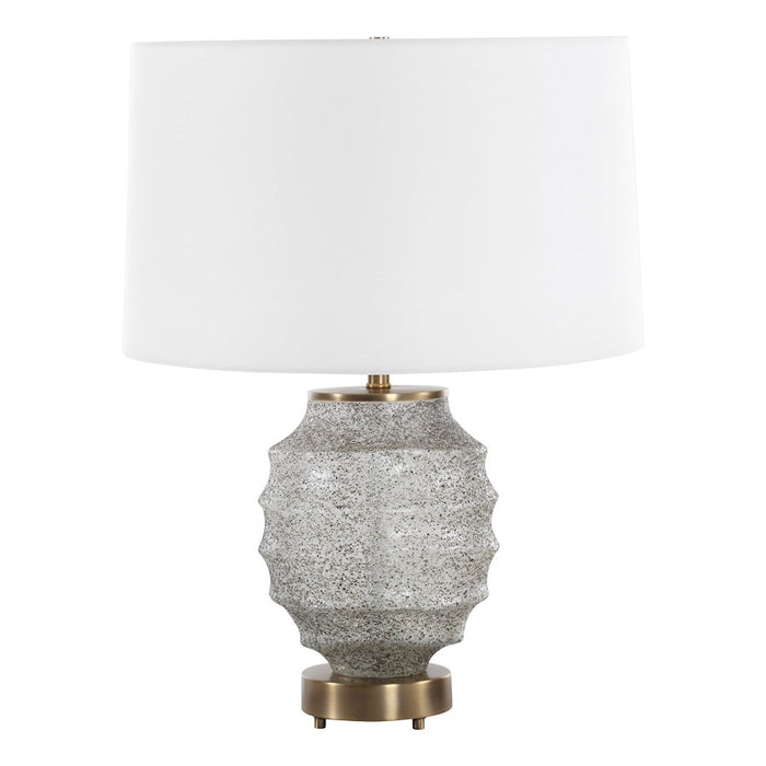 Uttermost Acosta 1 Light Ribbed Table Lamp, Bronze