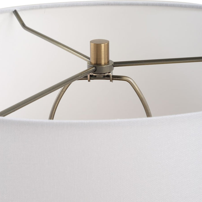 Uttermost Acosta 1 Light Ribbed Table Lamp, Bronze