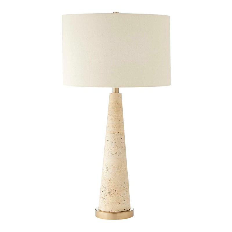 Uttermost Perkins Travertine Table Lamp, Beige