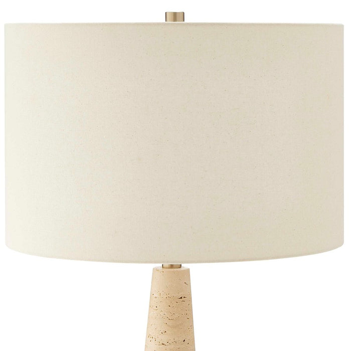 Uttermost Perkins Travertine Table Lamp, Beige