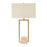 Uttermost Warrick Modern Travertine Table Lamp, Brass
