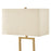 Uttermost Warrick Modern Travertine Table Lamp, Brass