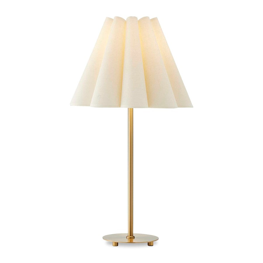 Uttermost Lilabet Fluted Shade Table Lamp, Brass - 30539-1