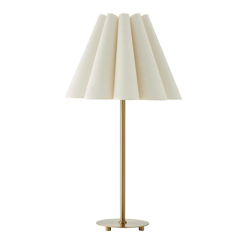 Uttermost Lilabet Fluted Shade Table Lamp, Brass
