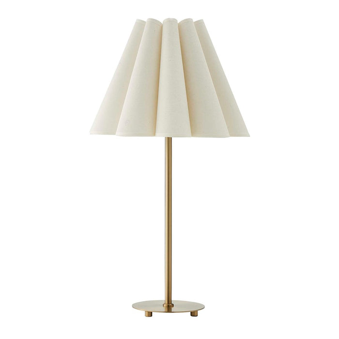 Uttermost Lilabet Fluted Shade Table Lamp, Brass