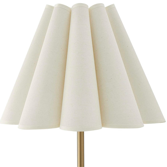 Uttermost Lilabet Fluted Shade Table Lamp, Brass