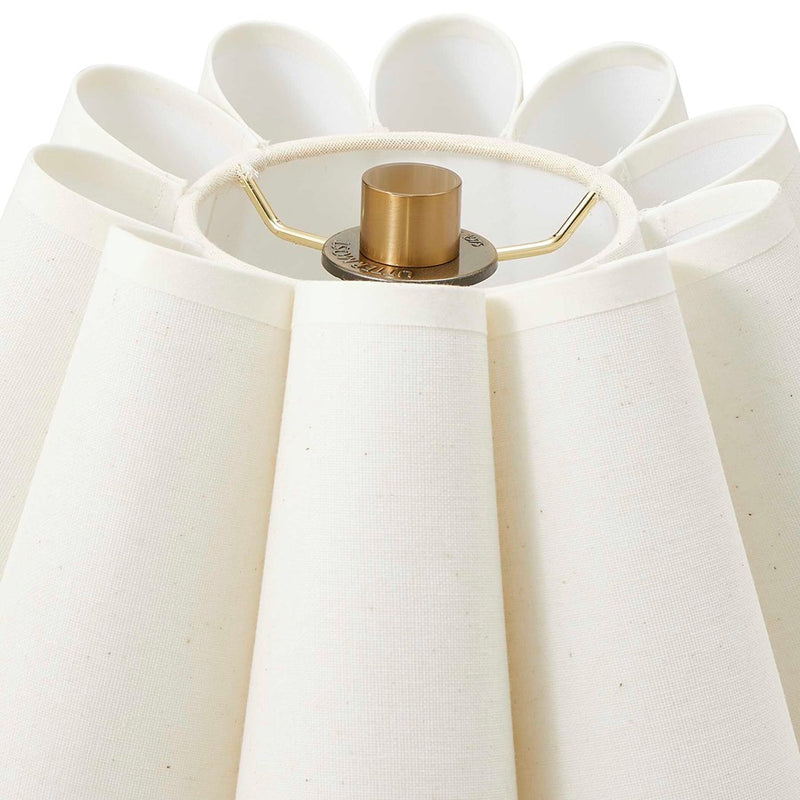 Uttermost Lilabet Fluted Shade Table Lamp, Brass