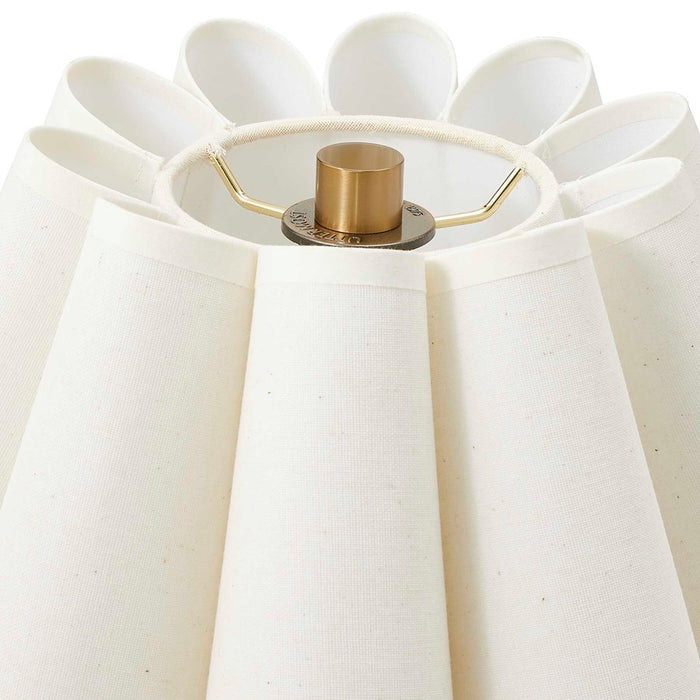 Uttermost Lilabet Fluted Shade Table Lamp, Brass