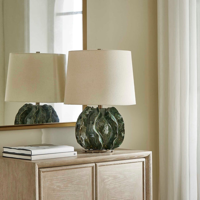 Uttermost Guinevere Deep Green Table Lamp