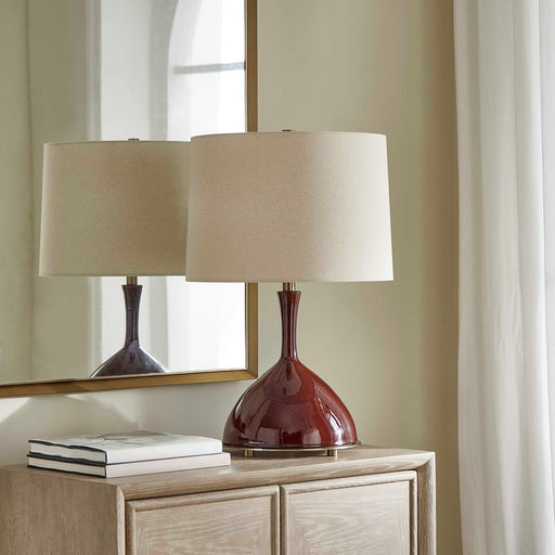 Uttermost Colette Burgundy Table Lamp