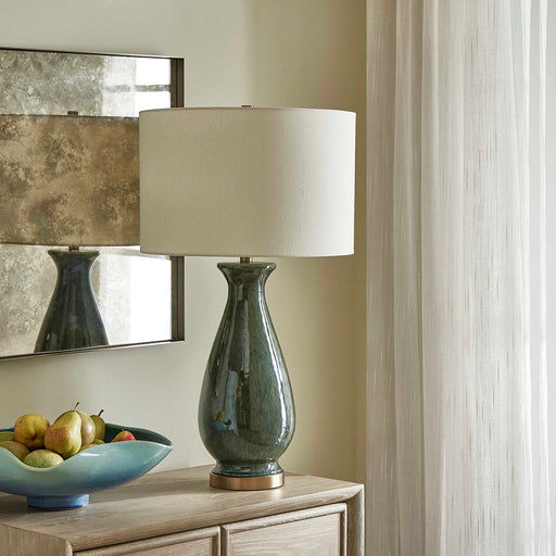 Uttermost Colestin Deep Green Table Lamp