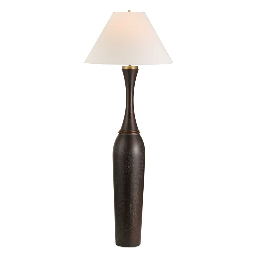 Uttermost Pravin Dark Wood Floor Lamp, Bronze - 30607