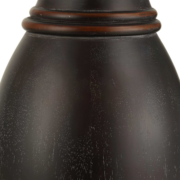 Uttermost Pravin Dark Wood Floor Lamp, Bronze