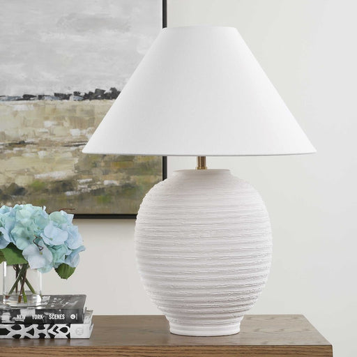 Uttermost Rocio Ceramic White Table Lamp - 30612