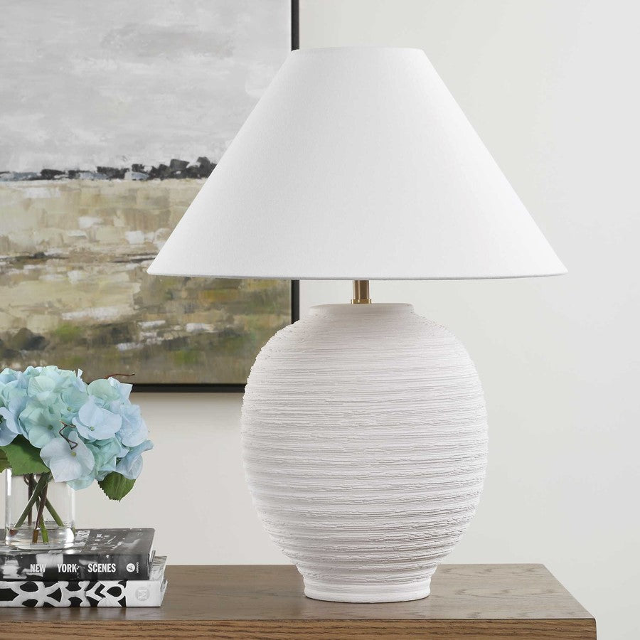 Uttermost Rocio Ceramic White Table Lamp - 30612