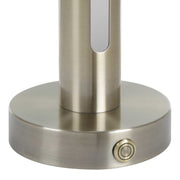Uttermost Tron Rechargeable LED Accent Lamp | Plated Brass & Frosted Acrylic | Bedside & Shelf Lighting | 5.5 x 5.5 x 15.25 in | Model 30690-1