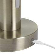 Uttermost Tron Rechargeable LED Accent Lamp | Plated Brass & Frosted Acrylic | Bedside & Shelf Lighting | 5.5 x 5.5 x 15.25 in | Model 30690-1