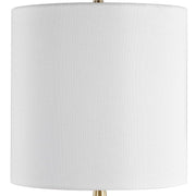 Uttermost Glenn 20.75in Table Lamp | Smokey Fern Green Glass and Antique Brass Iron | Living Room & Bedside | 10 x 10 x 20.75 in | Model 30762-1