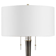 Uttermost Winchester 33.5in Table Lamp | Antique Brass Iron and Crystal | Living Room & Bedside | 17 x 17 x 33.5 in | Model 30764