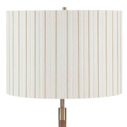 Uttermost Iliana 30in 1-Light Table Lamp | Dark Walnut Wood and Antique Brass Iron | Living Room & Bedroom | 14 x 14 x 30 in | Model 30812-1